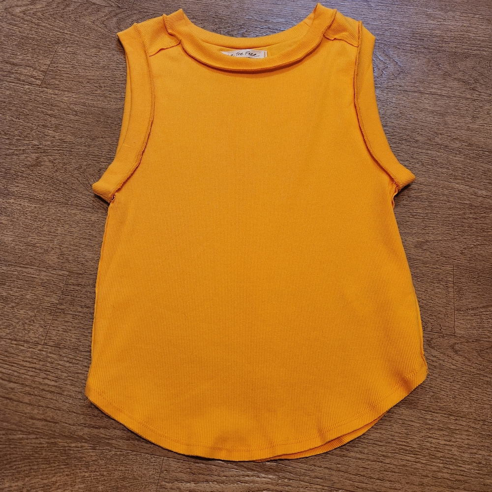 We The Free Vibrant Orange Top